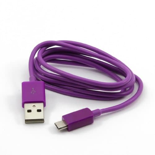 HuaYang 3ft 1M Micro USB Data Charger Cable Cord for Galaxy i9100 i9300 i9500 S5830(Purple)