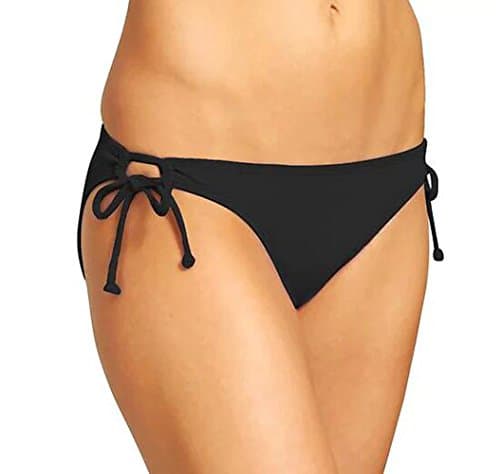 Harem Yoga Sexy Triangle Bikini Bottom with Adjustable Tie Sides Black M
