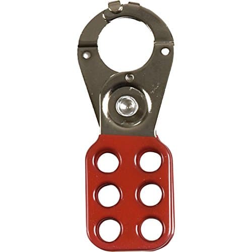 Elite Choice Abus 801 Series 1" Lock Off Hasp Red + Clamps For T84 40mm Padlocks (1) - Min 3yr Warranty