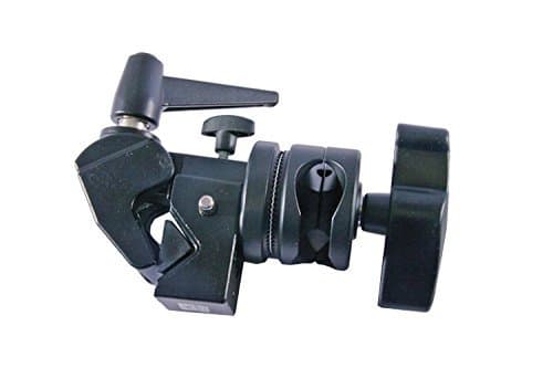 GTX Grip Super Clamp with Multi Clamp (Large Diameter Holes. 8, 16, 19, 25mm), Black (GP-1059LRG)