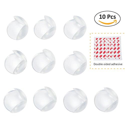 Safety Corner Protectors Guards, Elebor 10 Packs Clear Soft Guards Toddler Table Corner Protection for Child and Baby with 3M Back Adhensive