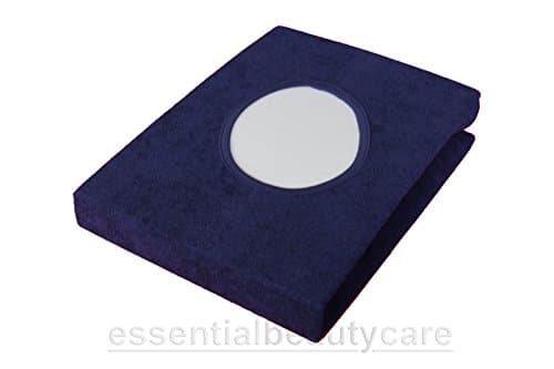 Massage Bed Table Couch Cover - With Face Hole (Navy Blue)