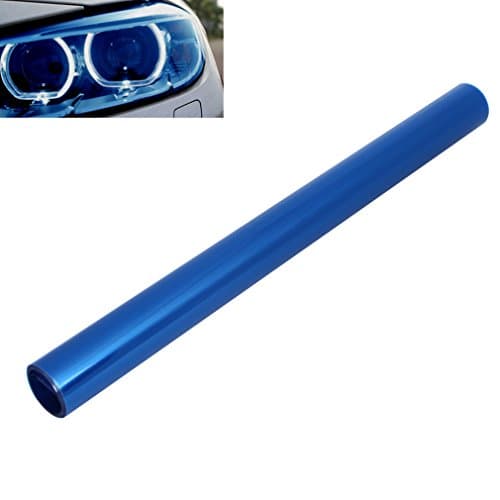 2 PCS 40 x 120cm Car Smoke Fog Light Headlight Taillight Tint Vinyl Film Sheet Sticker with Squeegee + Cutter (Blue)