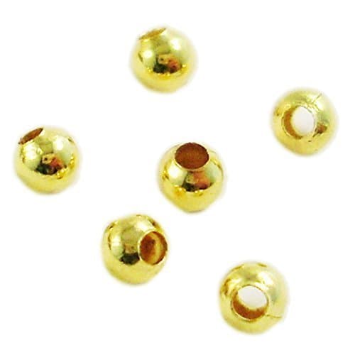 Bacabella 10100 Spacer Beads 3 mm Small Balls / 50 Pcs. - gold