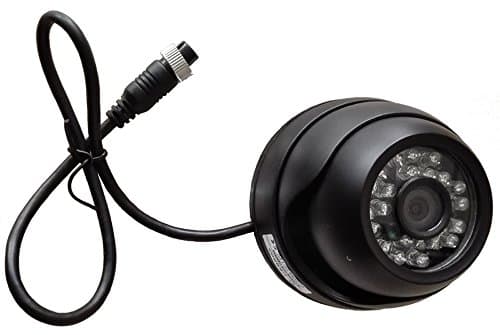 Auto Rover® High Resolution 700TVL 1/3" Sony Super HAD Color CCD Auminum Vandalproof IR Dome Camera with f2.8mm Lens 4pins Aviation Connector Black Housing