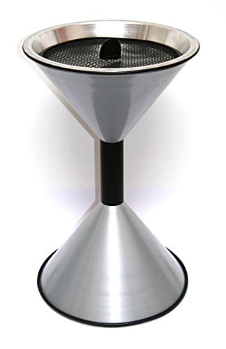 SZ Metall 29713 Standing Ashtray Metallic Silver