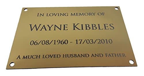 Engrave with Your Text - Business Name Plaque - Customized Text and Choice of Size (25cm x 20cm)
