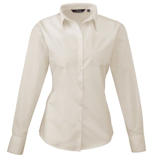 Women's Poplin Long Sleeve Blouse