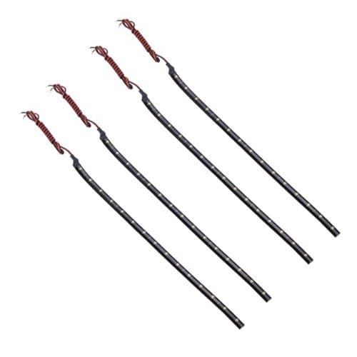 Flexible Light Strip 15 LEDs 12 V 30 cm Watertight White - Pack of 4