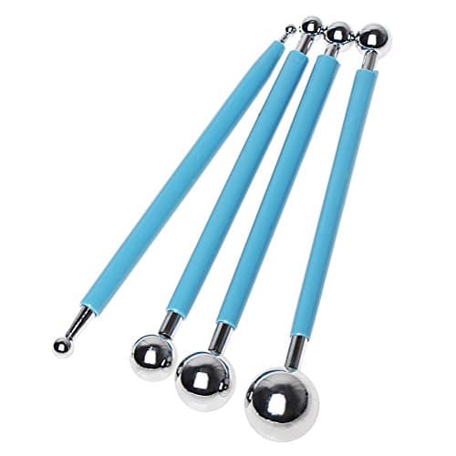 Sicai 4pcs Metal Ball Cake Decorating Sugarcraft Modelling Cutter
