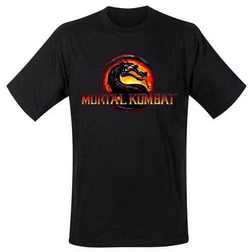 Mortal Kombat -Logo- men's black tee (X-Large)