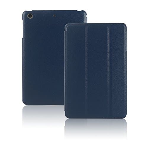 Invision® iPad Mini 1 2 & 3 Smart Case Cover - Superior Design Features - Magnetic Auto Wake/Sleep Function Quality PU Leather - Recommended by "Which?" Magazine (iPad Mini 1 2 & 3 Dark Blue)