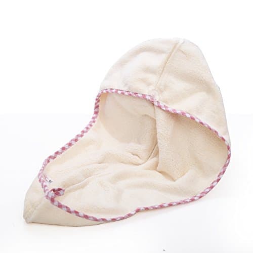 Lemon Rabbit Microfiber Quick Dry Hair Turban Towel Drying Wrap Towel Super Absorbent for Different Hairstyles(White)