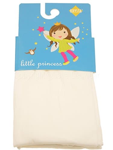 TLLC Girls Plain 60 Denier Microfibre Opaque Tights (Age 7-9, White)