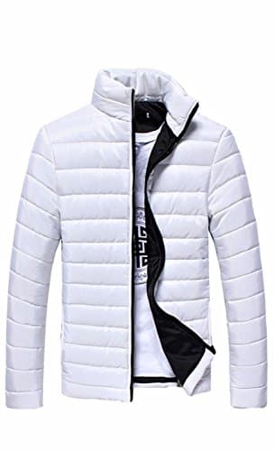 SUProcer Mens Featherweight Warm Windproof Winter Coat Down Jacket Stand Collar