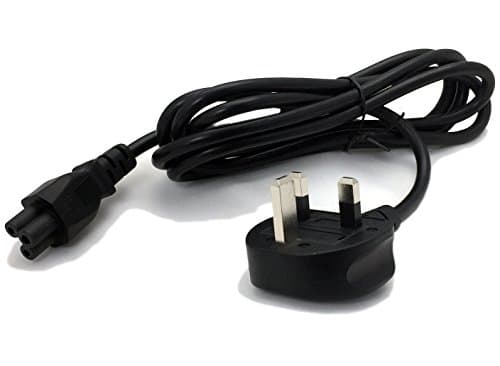 2.0M C5 Cloverleaf Power Cord/Mains Cable Lead/UK Type Plug for Laptop Adapter/Charger Acer Dell HP Compaq Sony Toshiba Vaio Delta fully molded 13Amp Fuse 0.75mm2 Conductor by Devolta ®