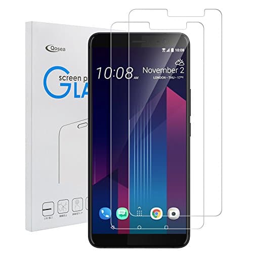 Screen Protector for HTC U11 Plus(2-Pack), Siuber Full Coverage Tempered Glass Screen Protector, High Definition, Anti-Scratch, High Touch Sensitivity, Bubble-Free, Anti-Fingerprint Protective Film Cover for HTC U11 Plus