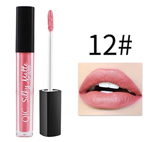 AKAAYUKO 1PCS Lip Gloss Matt Matte Long Lasting Liquid Lipstick -#12