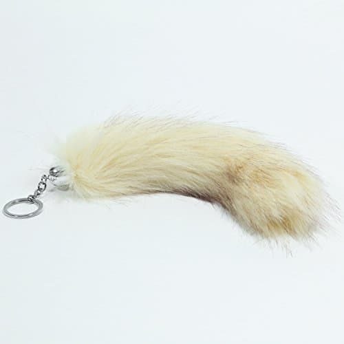 Fox Tail Key Chain, Pendant Made From Artificial Hair Approx.25 cm Long
