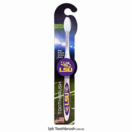 LSU Tigers NCAA Toothbrush - White by Worthy