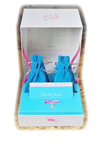 Personalised 25th Wedding Anniversary Silver Wedding Keepsake Gift Box by Harriet Church (Baby Blue)