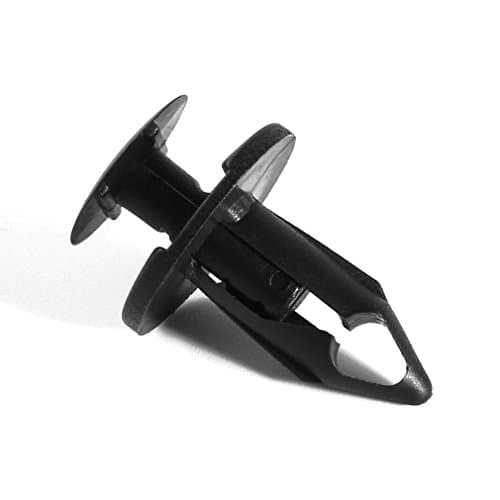 50pcs Panel Trim Clips Plastic Rivet Fastener Black 6mm Hole