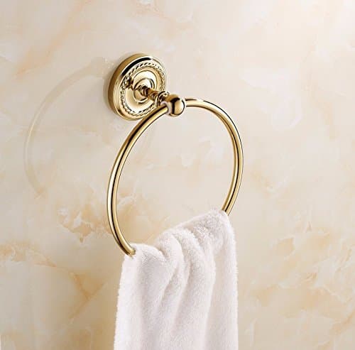 Luckyfree Bathroom Towel Ring Vacuum Platting