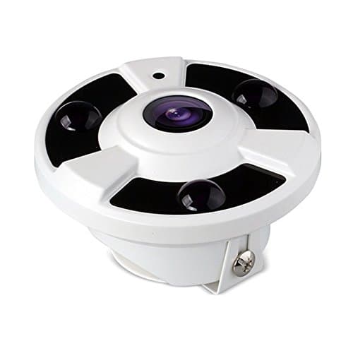 Jiazy 1 Megapixel Panoramic Fisheye Security IP Camera 360 Degree Dome Camera with 70ft Night Vision Security ONVIF P2P Remote Control for Indoor / Outdoor