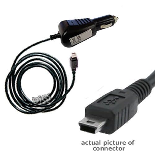 Long 12v/24v USB Car Charger (1.9m) for TomTom ONE V2 V3 V4 V5/ONE XL/XL/XXL/GO 520 720 920/ GO 720 730 930/GO 540 740 940 LIVE/GO 550 750 950 LIVE/START/START2 GPS Models - Exclusive to DigiBits