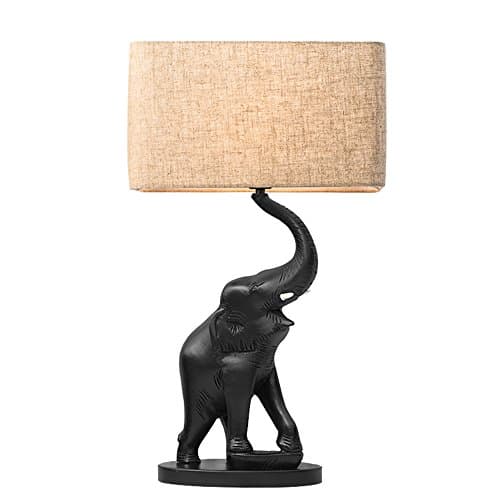 FEIFEI Table Lamp LED Elephant Shape Resin Light Body Power Switch Button Personality Creative Living Room Bedroom Bedside Lamp Study Room Decorative Lighting ( Color : 02 )