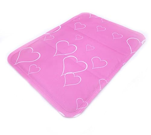 SIYANG Multifunction cool mat Longterm cooling soft Anti-mildew antibacterial (Pink Heart)
