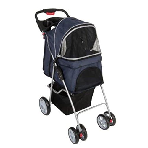 Very Comfy Dog Stroller Buggy Carrier - For Small Dogs Up to 15kg - Easy To Push - Light And Stable