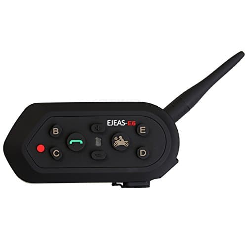 Shenteng E6 BT Motorcycle Helmet Full Duplex Handsfree Two-Way Headset Intercom Interphone Bluetooth 3.0 Wireless VOX 1200m 6 Riders with Mic