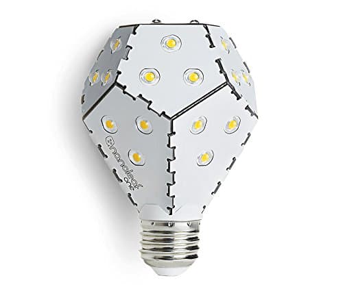 10W E27 Bloom LED bulb - brand name: Nanoleaf - exclusive system: adjustable luminous intensity without luminous intensity control - beam angle 120° - 1200 lumens - warm white light - 3000K - finishing - available in white and black colour.