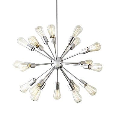 Bang Creative 18-Light Brushed Nickel Chandelier