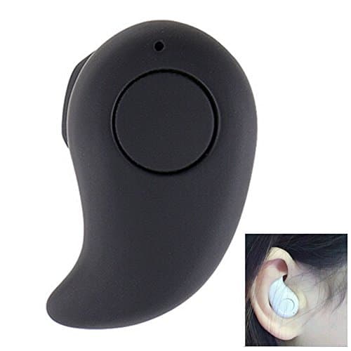 HopCentury Smallest Mini Wireless Bluetooth Headphone Headset Earbud Earphone Support Hands-free for iPhone Samsung Sony LG and Most Smartphones Black