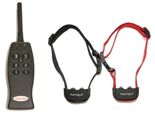 Dogwidgets® DW-4 Rechargeable Remote 2 Dog Training Collar with 3 levels of vibration - No Shock very humane