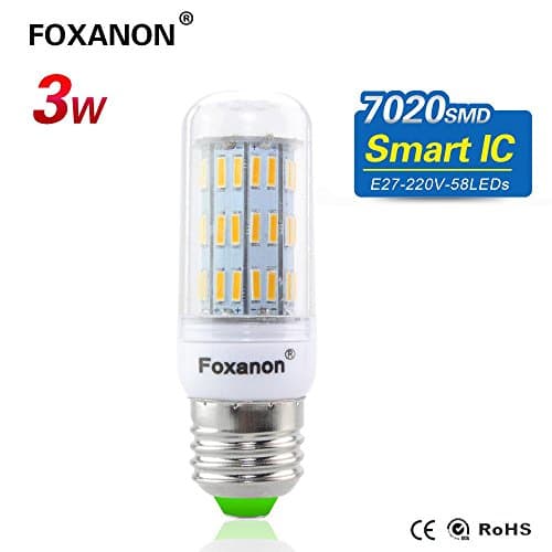 Intelligent IC drive E27-7020-58Leds Smart IC 110V/220V warm white (AA) , 3