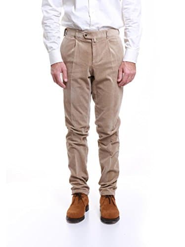 VELTRONI UOMO Pantalone velluto coste 1 pinces beige Mod. 705-106 46