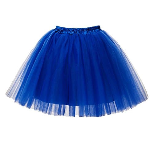PerfectDay Women's Mini Tutu Ballet Multi-Layer Ruffle Frilly Petticoat Skirt
