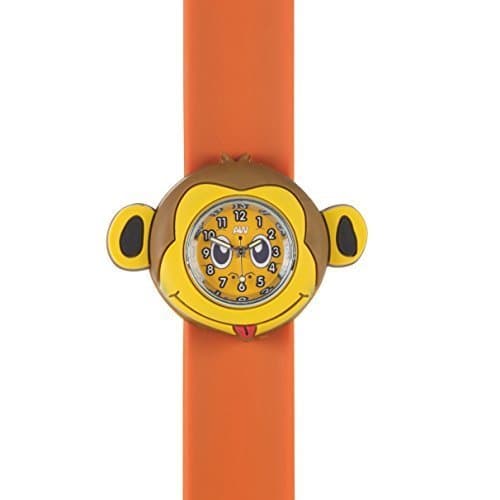 kids Watch-3D animals-Multi colour-Easy to read clock-Fashion watches-Time teaching-Children Boys Girls-Splash resistant-Easy snap-on wrist watches-Perfect birthday gifts Christmas gift ( Monkey Watch)
