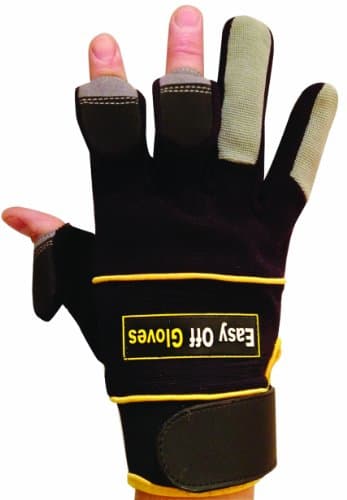 Specialist (Fold-Back Finger Tips) Magnet Gloves by Easy Off Gloves - As seen in The Daily Mirror, The Sun & as worn by Iwan Thomas MBE - Ideal for Riding, Shooting, Fishing, Gardening, Photography, DIY & Work Wear (Size 8(Small))