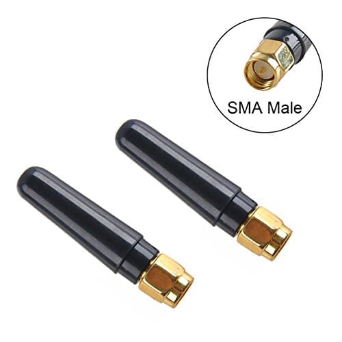 5.8G FPV Antenna 2pcs 2.4G Dipole Whip FPV Antennae 2dbi 50ohm SMA Male for FPV Multicopter