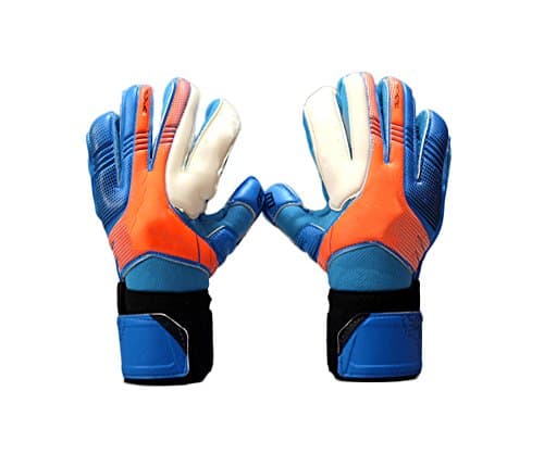 ANAM Goalkeeper Gloves with Finger Support Protector-Help you Make the Toughest Saves and Protect Your Finger,For Youth and Adult (Size 6 Blue)