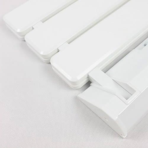 Folding Wall Bench Shower Seat Wall Chair Bathroom Stool Footstool ( Color : White )