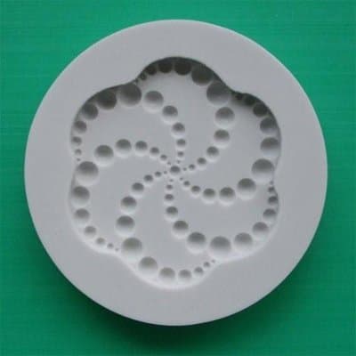 Bead Spiral Cupcake Topper - Silicone Icing Moulds for Cake and Cupcake Decoration