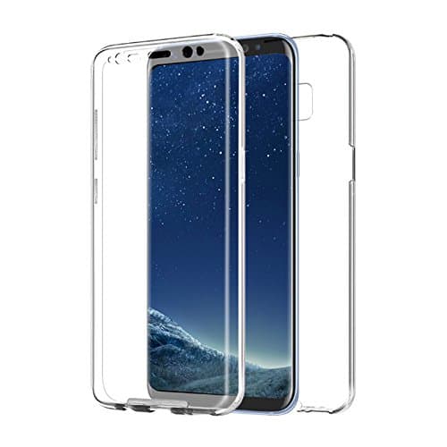 100% Transparent Hard Double Silicone Case (Front + Back) for Samsung Galaxy S8 Plus
