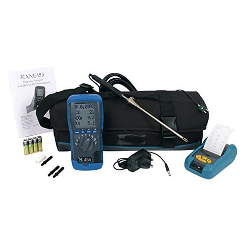Kane 455 Boiler Analyser Kit with infra-Red Printer and Carry Case