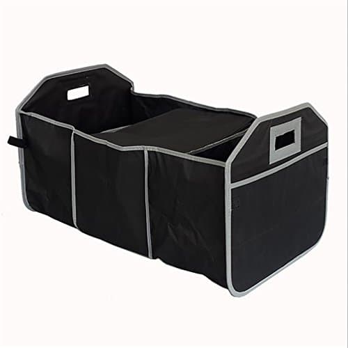 WJJ-Car Trunk Organizer Cooler Storage for Auto Front & Back Seat, Collapsible - Hold Vehicle Cargo Secure and Prevent Sliding - Toy, Grocery, or Office Automotive Carrier Tote