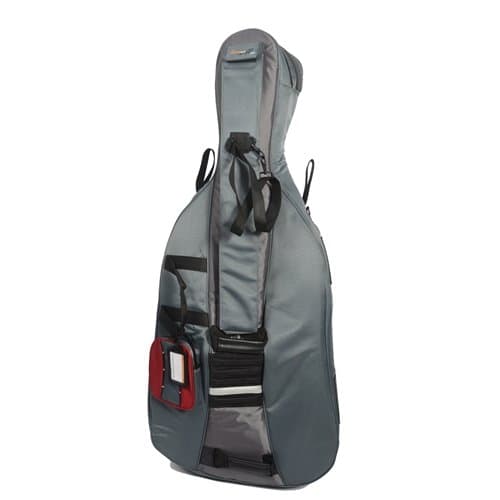 Traveller Cello Full Size Gig Bag - Red and Grey